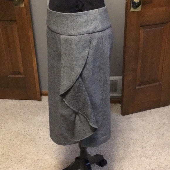 Talbots Tweed Wool Ruffled Skirt - Picture 2 of 5